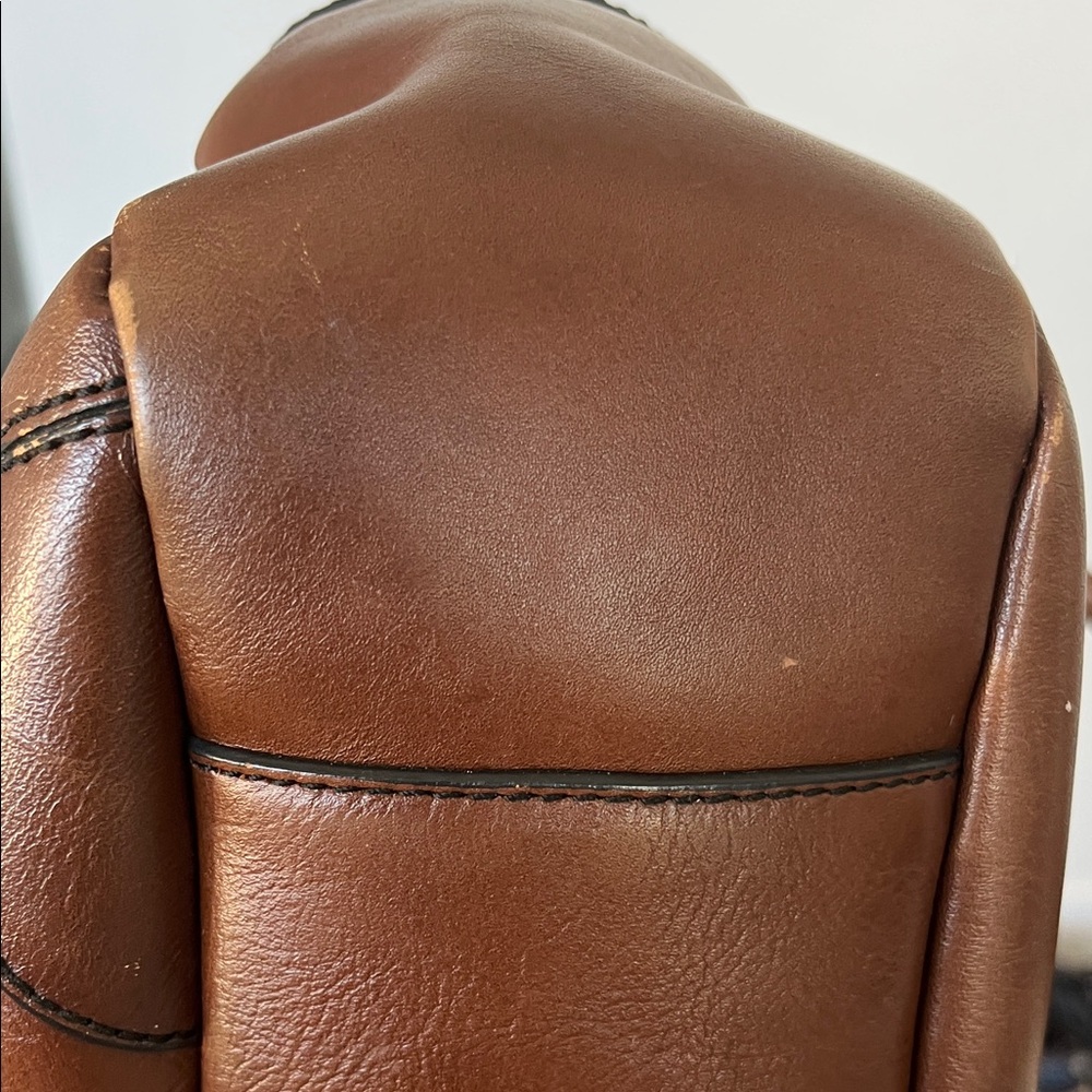 Etienne Aigner Rich Brown Leather Shoulder Bag - Picture 12 of 16